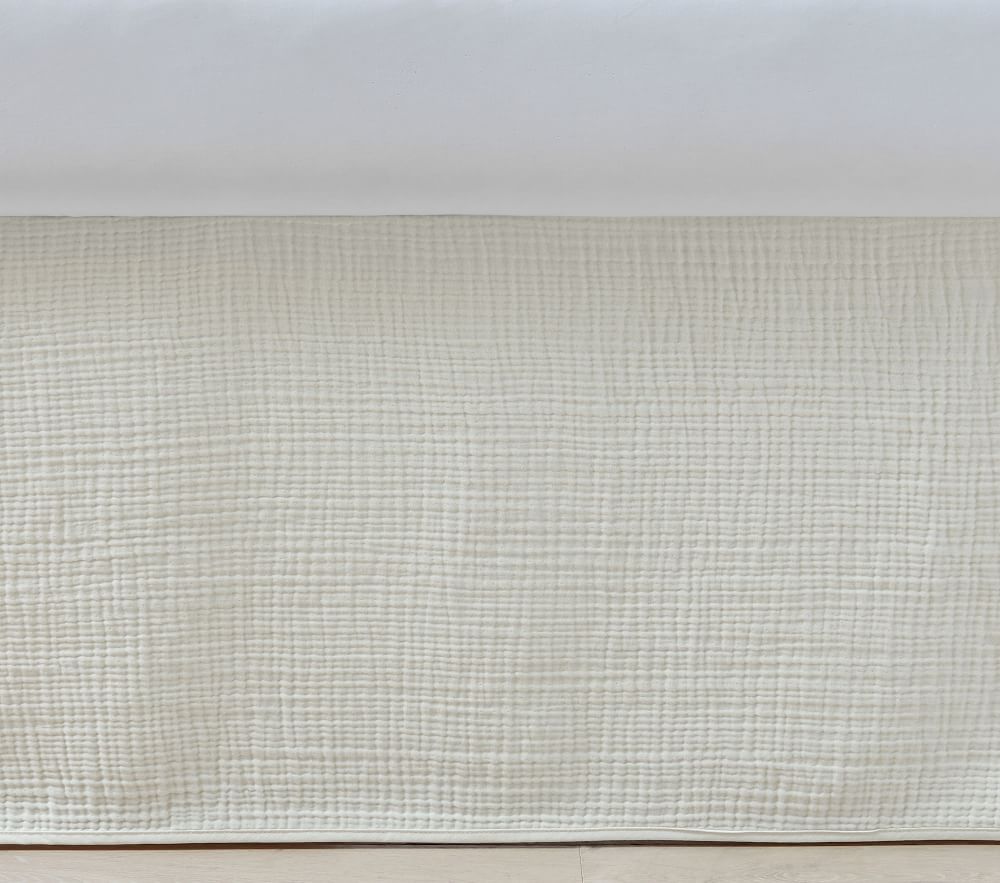 Organic Muslin Crib Skirt